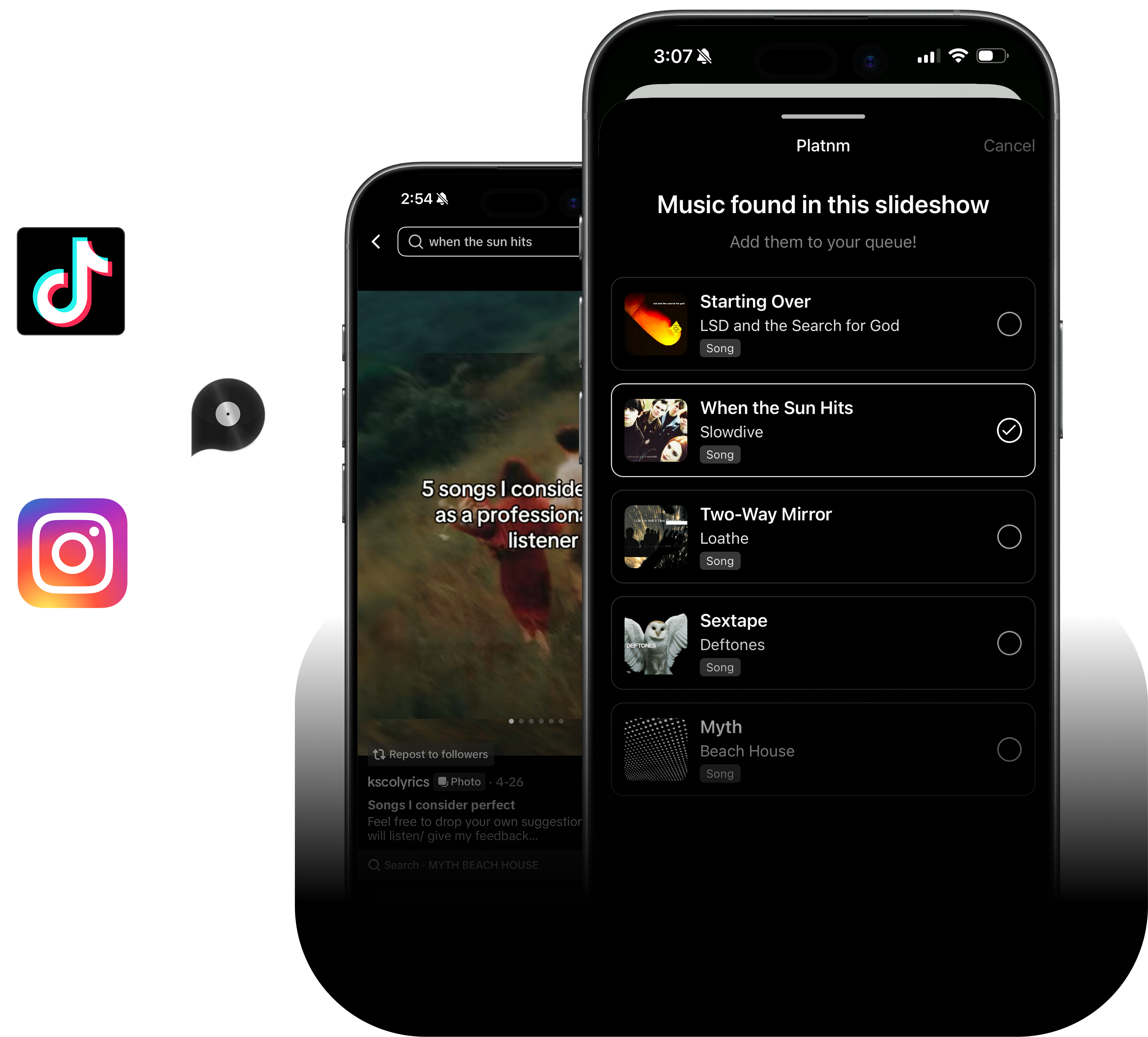 Scan a TikTok's music straight into your queue